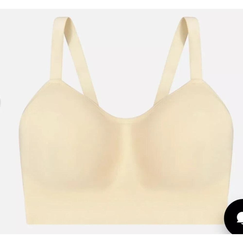 New UNDEROUTFIT Comfort Bra #457 Nude (Beige) Size large with bra extender